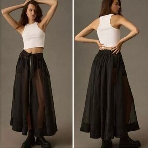 Anthropologie NWT Sheer Parachute Skirt - 6
